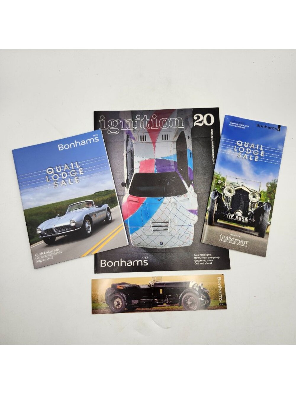Bonhams Automotive Ephemera Lot Quail Lodge Sale Ignition Magazine 20 Bookmark